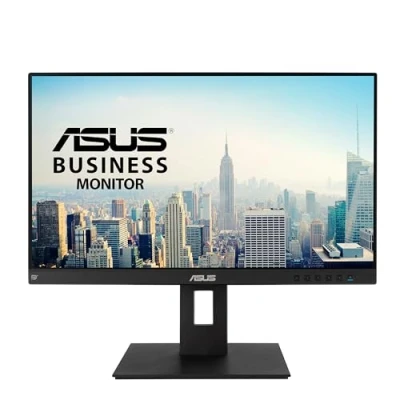 Image de ASUS BE24EQSB Ecran PC 23,8&#039;&#039; FHD Dalle IPS 16:9 1920x1080 300cd/m² 60Hz DP, HDMI, VGA Kit mini inclus Filtres de lumière bleue Haut parleurs Ajustement hauteur Pivot 360