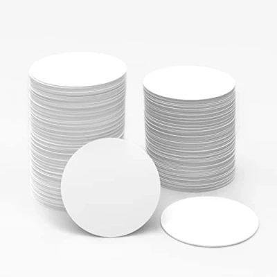 Image de 15 pièces NFC Tag NTAG215 Cartes 215 étiquettes Vierges Carte Ronde de Monnaie Compatible avec Les Commandes Courtes TagMo iOS Homekit et Appareils Compatibles