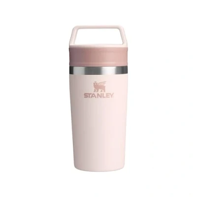 Image de STANLEY Mug Isotherme Cafe To Go 0.35L 4 Heures Chaud 5 Froid Étanche et Compact Thermos Café avec Poignée Lavable au Lave Vaisselle Rose Quartz