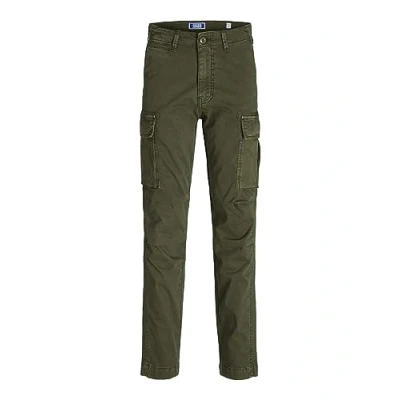 Image de Jack &amp; Jones Junior Tapered FIT Pantalon cargo pour enfants, Taille: 134, Olive night