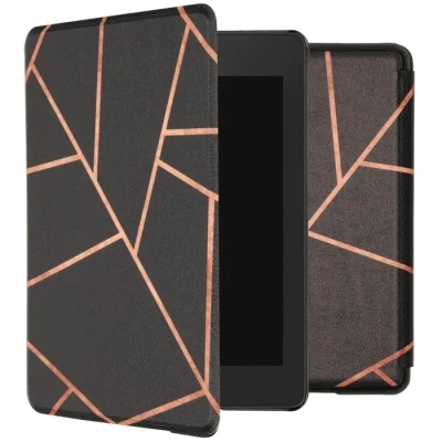 Image de Coque à rabat design Slim Hard pour l&#039;Amazon Kindle Paperwhite 4 Black Graphic