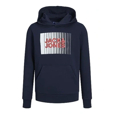 Image de Jack &amp; Jones Junior Jjecorp LOGO HOOD PLAY Sweat à capuche pour enfants, Taille: 116, Navy blazer