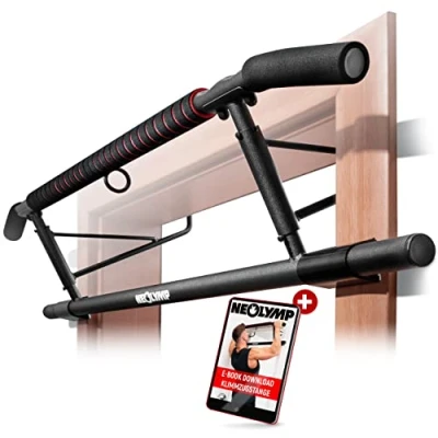Image de NEOLYMP barre de tractions porte + E Book avec exercices d&#039;entraînement traction musculation bar PUB210
