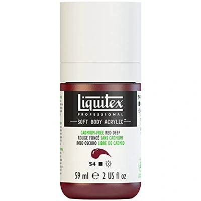 Image de Liquitex Professional Acrylique Soft Body 59ml Rouge Foncé Sans Cadmium