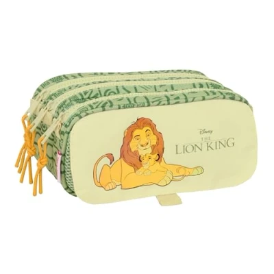 Image de Trousse triple SAFTA M710 812441710 Vert/Beige Confortable et spacieux Idéale pour l&#039;école