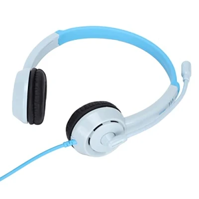 Image de Écouteurs d&#039;apprentissage pour Enfants, Volume 85 DB avec Cordon Filaire Jack 3,5 Mm sur L&#039;oreille Casque Micro, écouteurs Antibruit , MP3, MP4 et Autres Appareils