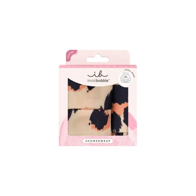 Image de invisibobble SET Showerwrap Leo Bonnet de douche imperméable Protège les cheveux l&#039;humidité &amp; des frisottis Motif léopard stylé Réutilisable et tendance