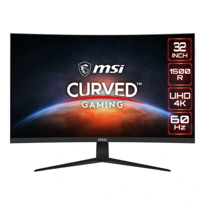Image de MSI G321CUV Écran PC Gaming Incurvé 31,5&quot; UHD Dalle VA 1500R, 3840x2160, 60Hz / 4ms, 16:9, Adaptive Sync DisplayPort 1.2a, HDMI 2.0b