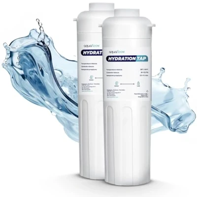 Image de Aquaflow 2x filtre pour système de filtration d&#039;eau sous évier, à eau réducteur chlore, charbon actif, efficacité réduction chlore élevée 30 000 litres ou 6 12 mois