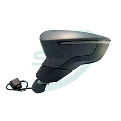 Image de Rétroviseur extérieur Spj E 3013 gauche avec couche d&#039;apprêt électrique convexe pour véhicules direction à SEAT: Leon III 3/5 portes