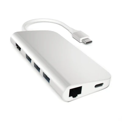 Image de Satechi ST TCMAS station d&#039;accueil USB 3.2 Gen 1 (3.1 1) Type C Argent Neuf