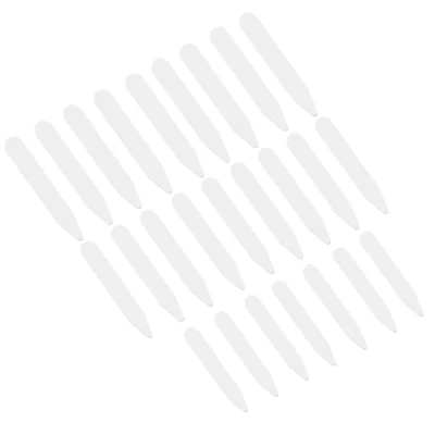 Image de VORCOOL Le Col Blanc en Plastique Reste des os Raidisseurs pour Chemise Habillée Hommes 3 Tailles 200pcs