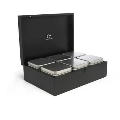 Image de Bredemeijer Coffret à thé noir avec 6 boîtes 184009