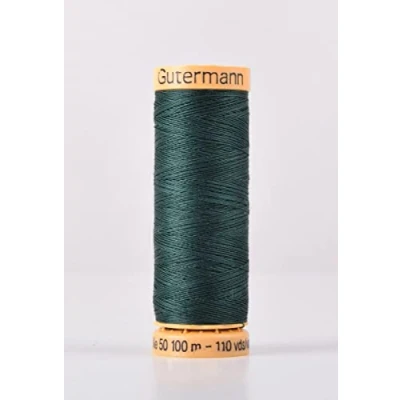 Image de Gutermann 8113 Fil à coudre en coton naturel pour machine Vert 100 m