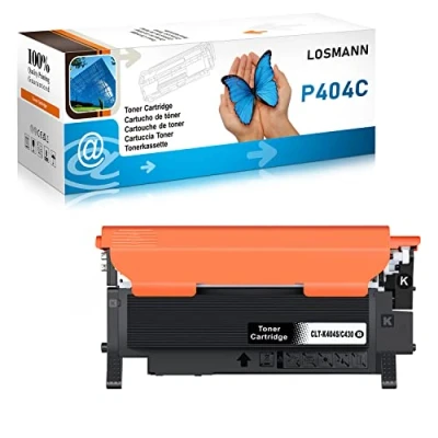 Image de LOSMANN Toner Compatible pour Samsung P404 CLT P404C 404S K404S C404S M404S Y404S Xpress SL C430W C480FW C480W C480 C430 C480FN C433 (1 Noir)