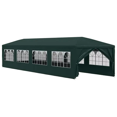 Image de vidaXL Tente de Réception 3x12 m Vert Tonnelle Chapiteau Jardin Pavillon