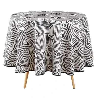 Image de douceur d&#039;intérieur NAPPE, Pandore Noir, (0) 180 cm