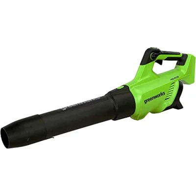 Image de Greenworks GD40AB Souffleur à Batterie Axial de Feuilles Mortes SANS Fil, Régulateur Vitesse, Moteur Balais, 210km/h, 15,6 m3/min, Fonction Turbo, Ni Chargeur 40V, Garantie 3 Ans
