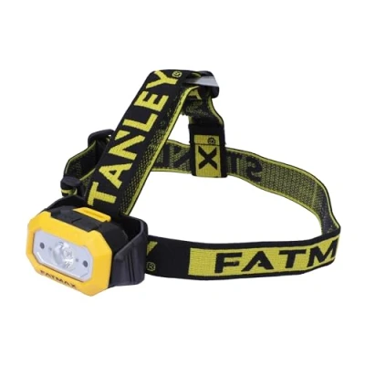 Image de Stanley Fmht81509 0 Lampe Frontale Gamme FatMax 200 Lumens Fonction Capteur De Mouvement Pour Plus Praticité 2 Modes Puissance Longue Distance Du Faisceau 3 Piles Incluses