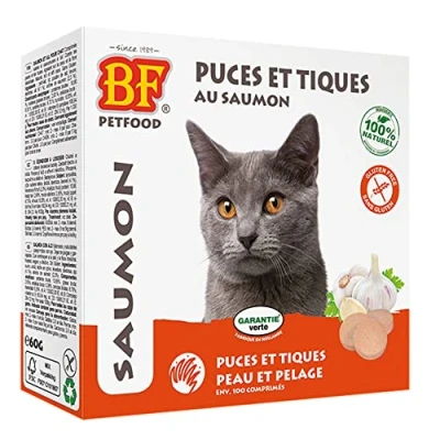 Image de BIOFOOD Friandise Anti Puces Saumon pour Chat 100 Pièces