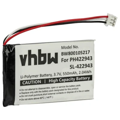 Image de vhbw 1x Batterie Compatible avec Grundig D780, D780A téléphone Fixe sans Fil (550mAh, 3,7V, Li ION)