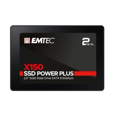 Image de EMTEC ECSSD2TX150 SSD Interne 2.5&#039;&#039; Disque Dur SATA X150 Power Plus 3D NAND 2TB