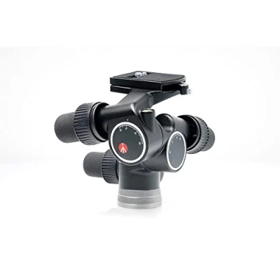 Image de Manfrotto Rotule Digital Pro Geared pour Trépied d&#039;Appareil Photo avec Mouvement à 3 Axes, Stabilisateur Téléphone, Support Smartphone Monopode, Accessoire la Création de Contenu