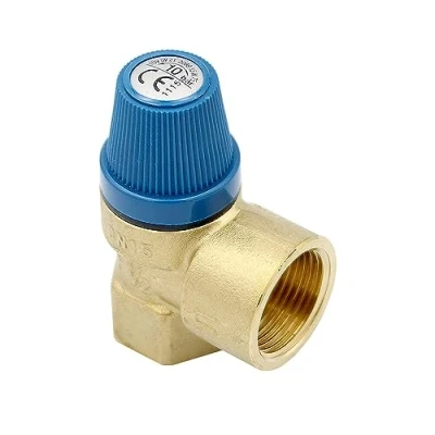Image de Caleffi Soupape de sécurité à membrane 1/2&quot; x 3/4&quot; pression réponse 10 bar surpression Valve chauffage limitation