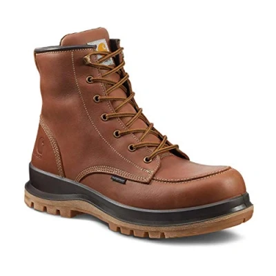 Image de Carhartt Homme Hamilton Rugged Flex Chaussures de sécurité Montantes imperméables S3 Waterproof Wedge Boot P.47 S1F702901232S47, Brun Clair, 47