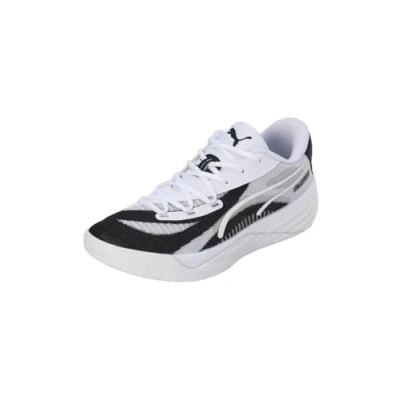 Image de Puma Allpro Nitro TEAM Unisex Chaussures de basket, Homme, Taille: 40.5, White/black Imitation cuir/textile