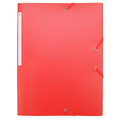 Image de Waytex Chemise à Elastiques 3 Rabats Polypro 4,5/10e Souple et Opaque A4 Rouge