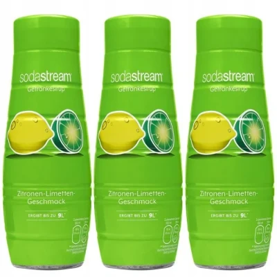 Image de 3x Sodastream Lemon Lime 440 ml Sirop pour le Satirator