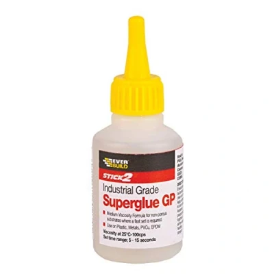 Image de Everbuild CYN20 Colle SuperGlue industrielle à usage général 20 g Transparent
