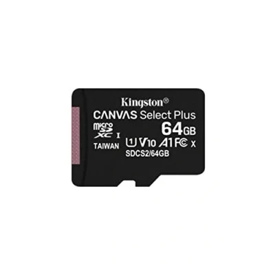 Image de Kingston Canvas Select Plus Carte MIcro SD SDCS2/64GB Class 10 + Adaptateur inclus