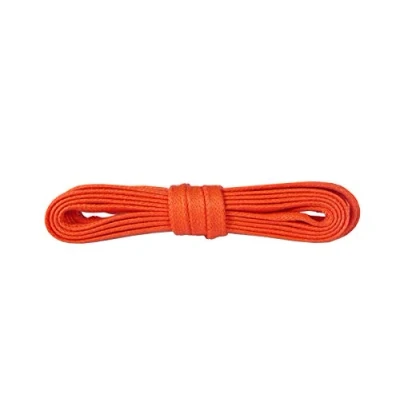 Image de Kaps Lacets Colorés pour Chaussures, Plats et Cirés, 100% Coton de Qualité, 5 mm Large, Fabriqués en Europe (120 cm 47 pouce 6 8 paires d&#039;œillets / 98 Orange)