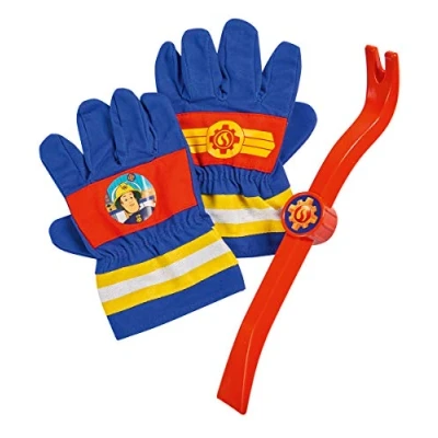 Image de Simba 109252475 Sam Pompier Gants en Textile 20 x 14 cm pour Mains d&#039;enfants, Pied de biche 28 cm, à partir 3 Ans