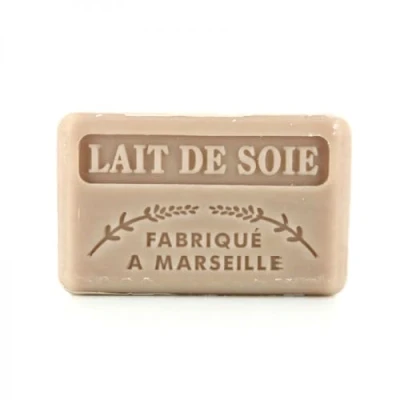 Image de Savon de Marseille 125 grs Enrichi beurre Karité BIO (lait soie)