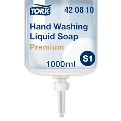 Image de Tork Savon liquide pour les mains S1/S11, extra hygiénique, qualité Premium, 1 x 1000 ml, 420810