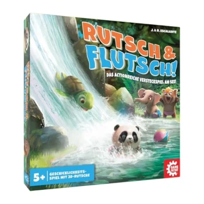 Image de Game Factory 3d rutsche 646306 Jeu d&#039;adresse Riche en Action partir de 5 Ans Familial d&#039;enfant pour 2 à 4 Joueurs, 646306, Glissement et débordement, für Spieler