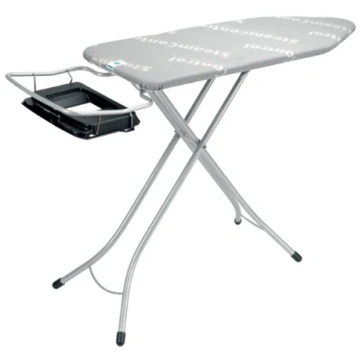 Image de Brabantia Table à Repasser Taille C SteamControl pour Centrale Vapeur Accueillir Toutes Les Centrales Vaste Surface de Repassage Facile Aqua Bowl 124 x 45 cm