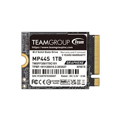 Image de TEAMGROUP MP44S SSD SLC Cache Gen 4x4 M.2 2230 PCIe 4.0 NVMe Steam Deck ASUS ROG Ally Mini PC R/W Vitesse jusqu&#039;à 5000/3500 Mo/s TM5FF3001T0C101