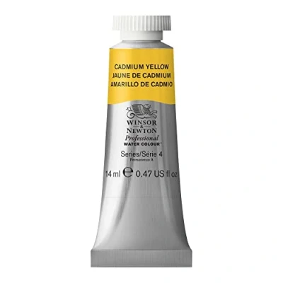 Image de Winsor &amp; Newton Aquarelle Professionnel Peinture Aquarelle, Haute Luminosité, Résistante à la Lumière, Qualité Archive, Tube de 14 ML, Couleur Jaune Cadmium ROW