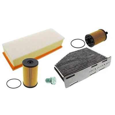 Image de MAPCO 68822 Kit de filtres avec vis vidange d&#039;huile à cinq pièces VOLKSWAGEN: Scirocco III, Tiguan I, Passat B6 Variant, SEAT: Leon II 3/5 portes