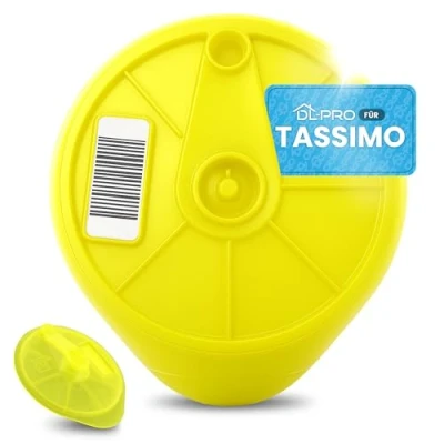 Image de DL pro Disque de nettoyage T Disc jaune pour Bosch Siemens 17001490 00576836 compatible avec Tassimo la machine à café capsules le et détartrage automatique