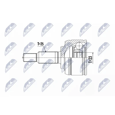 Image de Jeu de joints, arbre transmission NTY NPZ RE 062