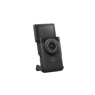 Image de Canon PowerShot V10 4K Caméra pour Vlog de Poche (Noire) Kit Vlogging Démarrage Tout en Un avec Support Intégré, Accessoires Bluetooth, Wi FI, UVC/UAC