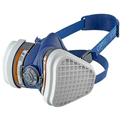 Image de GVS SPR498 Filter Technology de Filtration Demi Masque sans Entretien Elipse FFA2P3, Petit/Moyen, Bleu