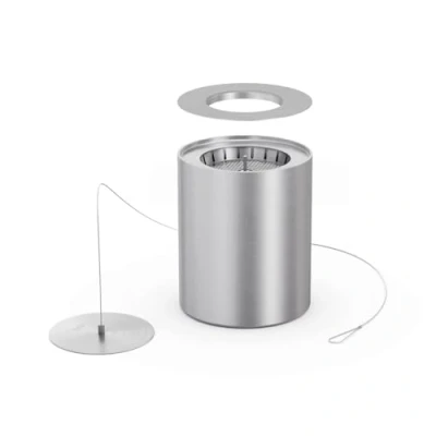 Image de höfats Bio Burner Spin 1200 avec Eco Ring remplace la Boîte de Gel Combustible 120 Permet d&#039;utiliser du bioéthanol Liquide Durée Combustion Plus Longue et Flamme Claire