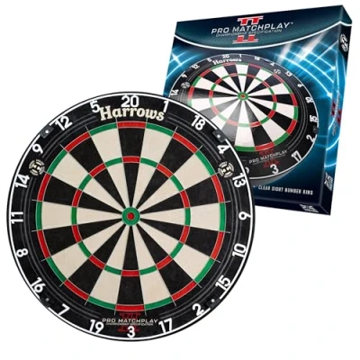 Image de Harrows cible de fléchettes I officielle taille avec fil couteau ultra fin pour un score maximal Compatible support fléchettes, éclairage