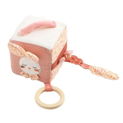 Image de Cube d&#039;activités en coton rose